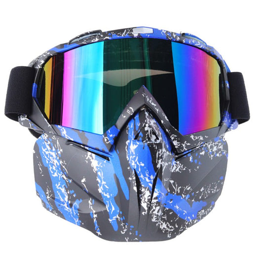 Universal version Cyberpunk windproof full face cover Motorcycle Glasses protect skin and eyes from sandstormsJSLMotors