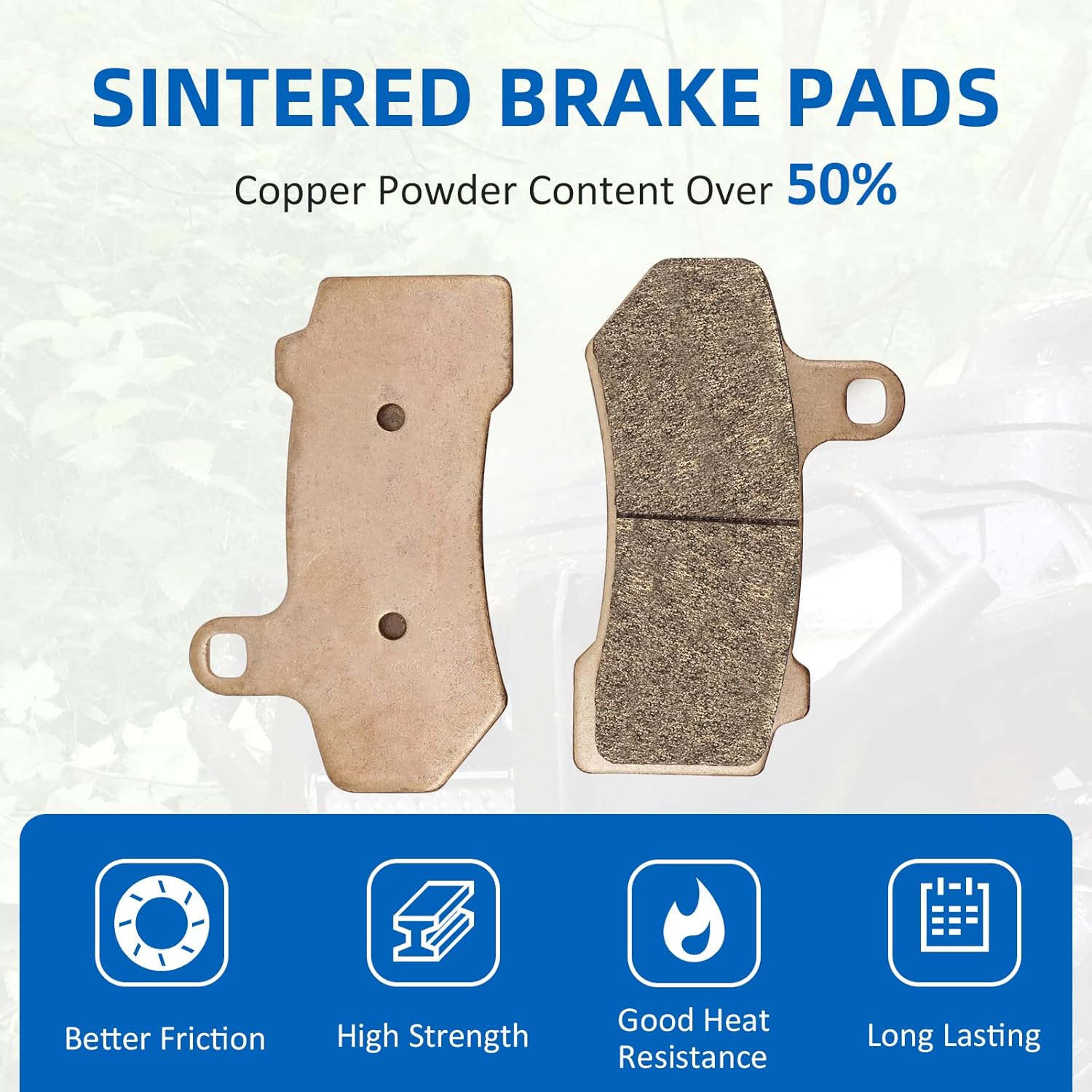 Front Rear Brake Pads Sintered for Harley Davidson Road Glide Road King Street Glide Electra Glide Ultra Limited Night Rod Street Rod V - Rod Tri GlideJSLMotors