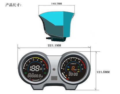 MAX125 RX110 CG TITAN150 Fan150 LED electronic instrument speedmeterJSLMotors