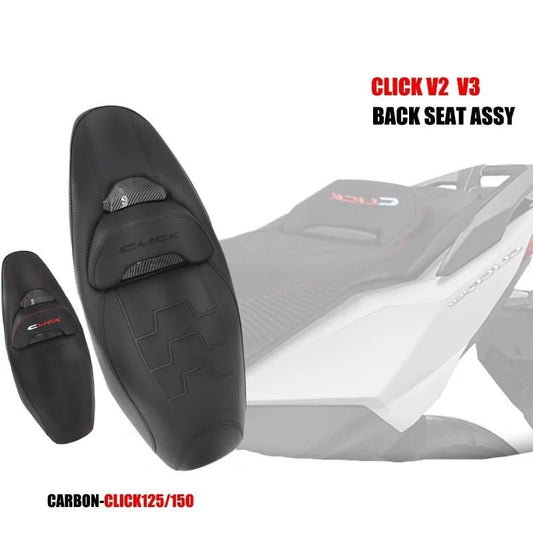 Motorcycle PU Rear Seat Cushion Suitable For Honda Click Click125 Click150 V2 V3 Back Seat AssyJSLMotors