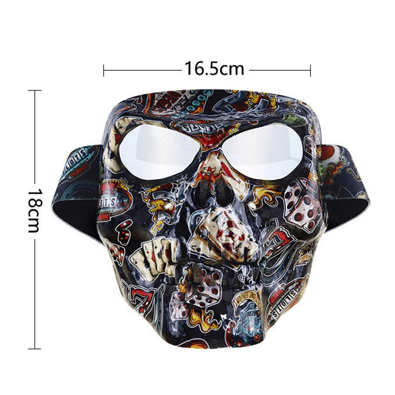 Off - road devil mask with goggles outdoor motorcycle travelJSLMotors