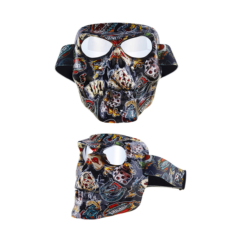 Off - road devil mask with goggles outdoor motorcycle travelJSLMotors