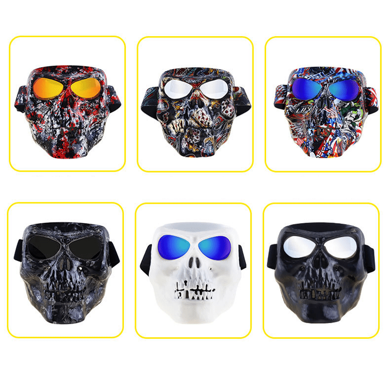 Off - road devil mask with goggles outdoor motorcycle travelJSLMotors