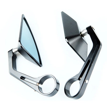 retrofit triangle motor mirror black